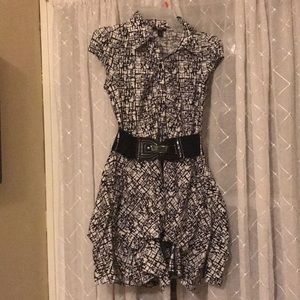 Black and White Dress